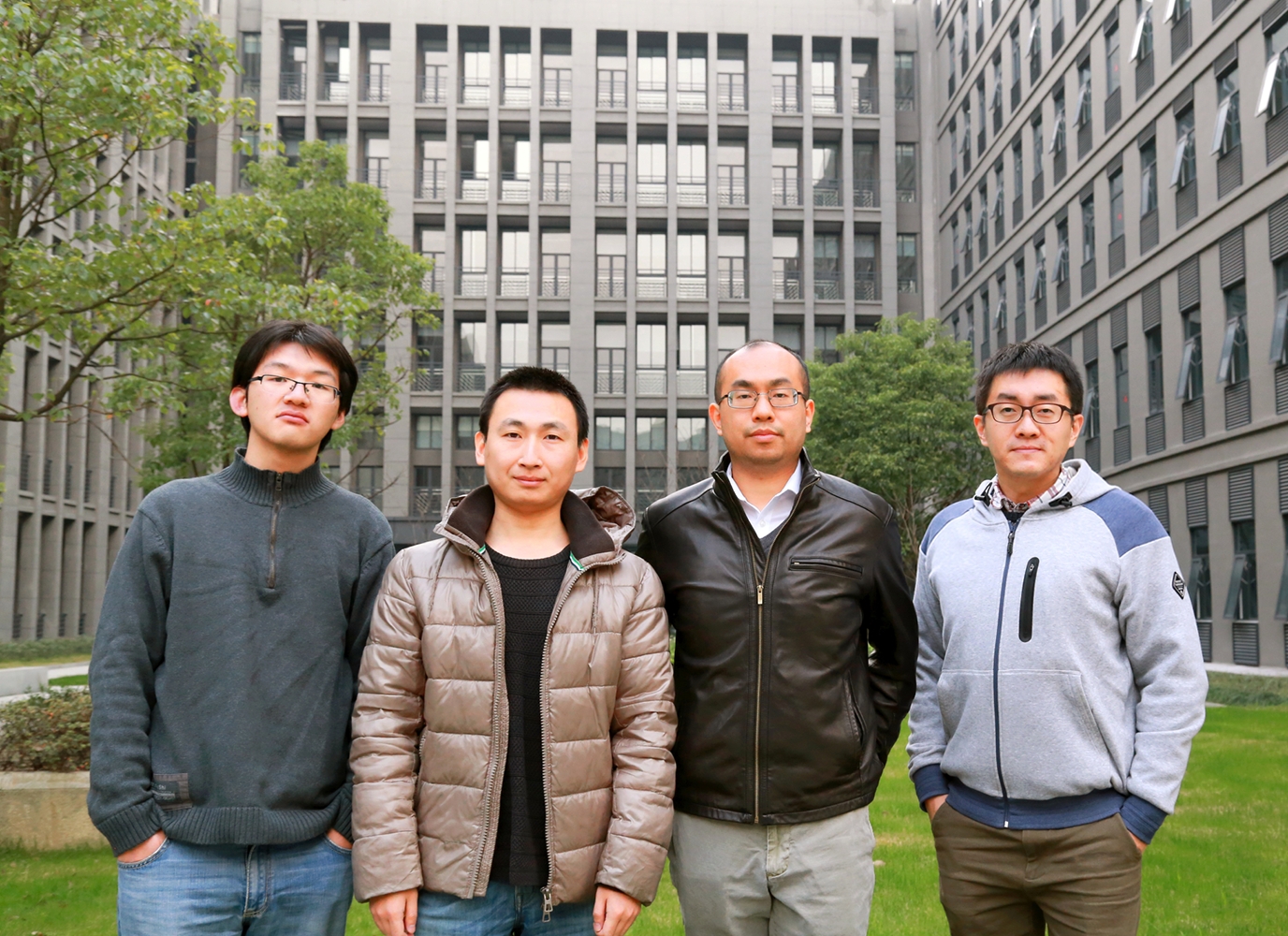 In this photo: Kai Liu, Cheng Qian, Jing Huang, You Xu